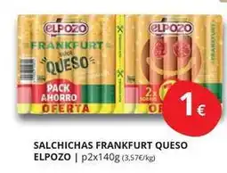Supermercados MAS Elpozo - salchichas frankfurt queso oferta