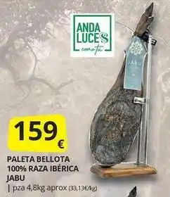 Supermercados MAS Jabu - paleta bellota 100% raza iberica oferta