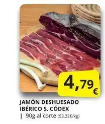 Supermercados MAS Jamon deshuesado iberico s. codex oferta