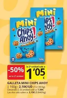 Supermercados MAS Chips ahoy - galleta mini oferta
