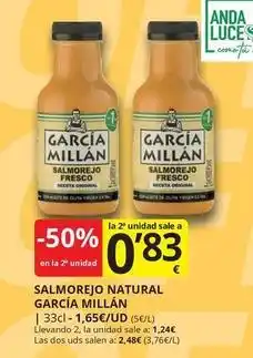 Supermercados MAS Garcia millan - salmorejo natural fresco oferta