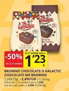 Supermercados MAS Jr - brownie chocolate o galactic chocolate mr brownie oferta