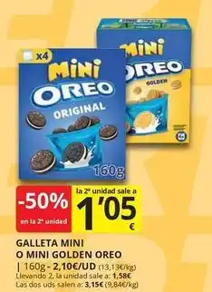 Supermercados MAS Oreo - galleta mini oferta