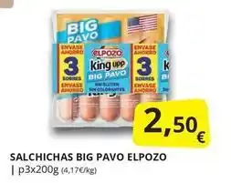 Supermercados MAS El pozo - salchichas big pavo oferta
