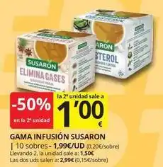 Supermercados MAS Susarón - gama infusion oferta