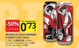 Supermercados MAS Coca-cola - refresco normal o zero coca cola oferta