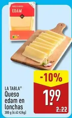 Edam - queso en lonchas