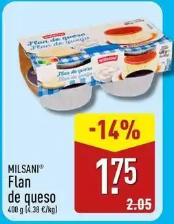 ALDI Milsani - flan de queso oferta