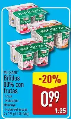 ALDI Milsani - bifidus 00% con frutas oferta