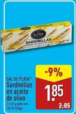 ALDI Sal de plata - sardinillas en aceite de oliva oferta