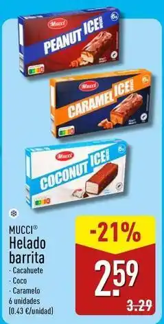 ALDI Mucci - helado barrita oferta
