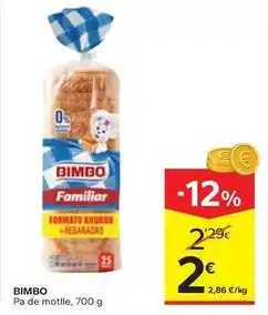 Caprabo Bimbo - pa de motlle oferta