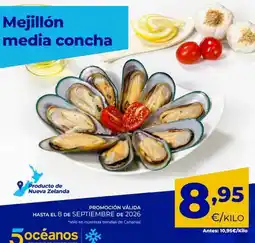 5 Océanos Mejillon media concha oferta