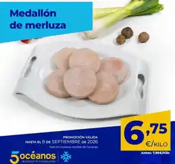 5 Océanos Medallón de merluza oferta