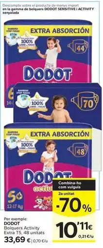 Caprabo Dodot - activity extra t3+, oñalts oferta
