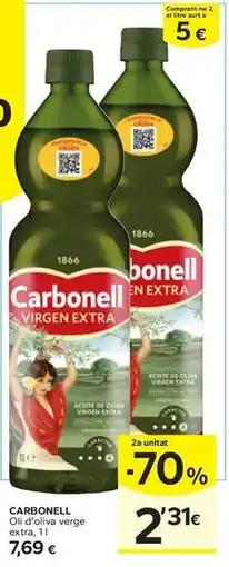 Caprabo Carbonell - oli d'oliva verge extra en lonchas oferta