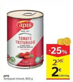 Caprabo Apis - tomaquet triturat oferta