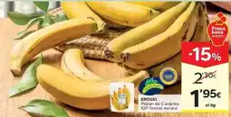 Caprabo Eroski - plàtan de canàries igp oferta