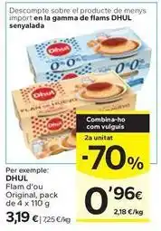 Caprabo Dhul - flam d'ou original oferta