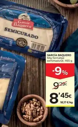 Caprabo García baquero - mig formatge semimadurat oferta