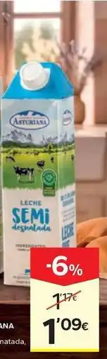 Caprabo Asturiana - llet semidesnatada oferta