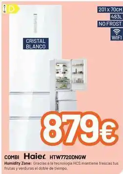 MegaHogar Haier - combi no frost htw7720dngw oferta