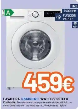 MegaHogar Samsung - lavadora ww11dg5b25teec oferta