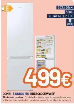 MegaHogar Samsung - combi total no frost rb38c600ewwef oferta