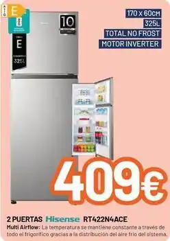MegaHogar Hisense - 2 puertas rt422n4ace oferta