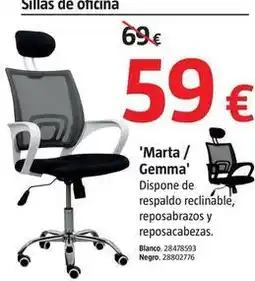 Bauhaus Sillas de oficina marta/gemma oferta