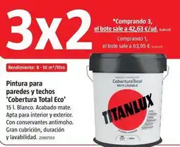 Bauhaus Titanlux - pintura para paredes y techos 'cobertura total eco' oferta