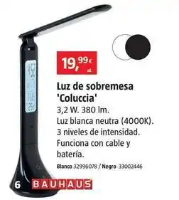 Bauhaus Eglo - luz de sobremesa 'coluccia' oferta