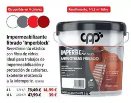 Bauhaus Cpp - impermeabilizante fibrado 'imperblock' oferta