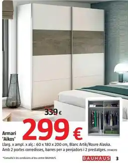 Bauhaus Aiko - armari oferta