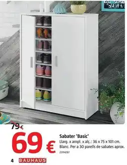 Bauhaus Basic - sabater basic oferta