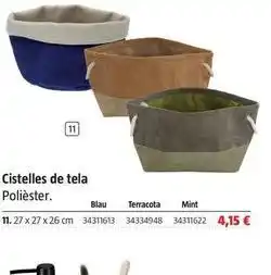 Bauhaus Cistelles de tela polièster oferta