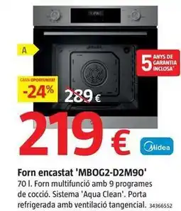 Bauhaus Midea - forn encastat 'mbog2-d2m90' oferta