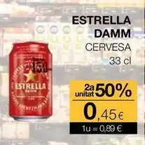 Plusfresc Estrella damm - cervesa oferta