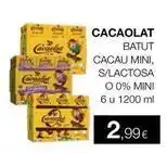 Plusfresc Cacaolat - batut cacau mini, s/lactosa oferta