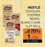 Plusfresc Nestlé - xocolata postres negra, blanc o amb oferta