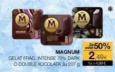 Plusfresc Magnum - gelat frac, intense 70% dark o double xocolata oferta