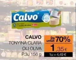 Plusfresc Calvo - tonyina clara oli oliva oferta