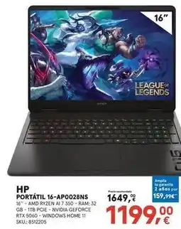 Worten Hp - portátil 16-ap0028ns oferta