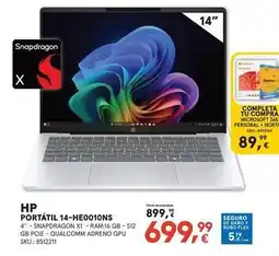 Worten Hp - portátil 14-he001ons oferta