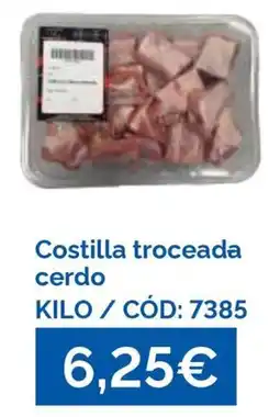 Dialsur Cash & Carry Costilla troceada cerdo oferta
