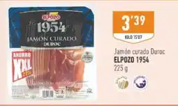 Supermercados Deza Elpozo jamón curado duroc oferta