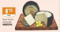 Supermercados Deza Arquespal queso mezcla semicurado oferta