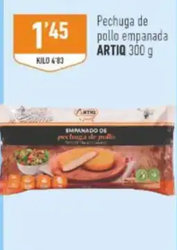 Supermercados Deza Artiq pechuga de pollo empanada oferta