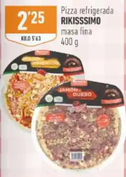 Supermercados Deza Rikissimo pizza refrigerada oferta