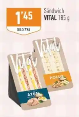 Supermercados Deza Vital sándwich oferta
